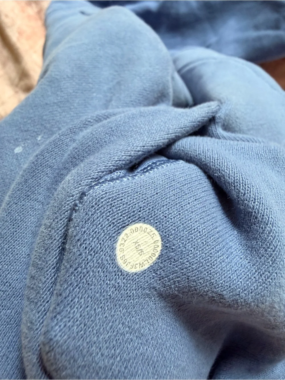 lululemon athletica Light Blue Half-Zip Fleece Jacket